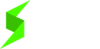 Logotipo de Strendus con rayo verde y nombre en blanco