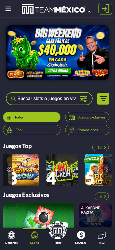 Team México mobile preview
