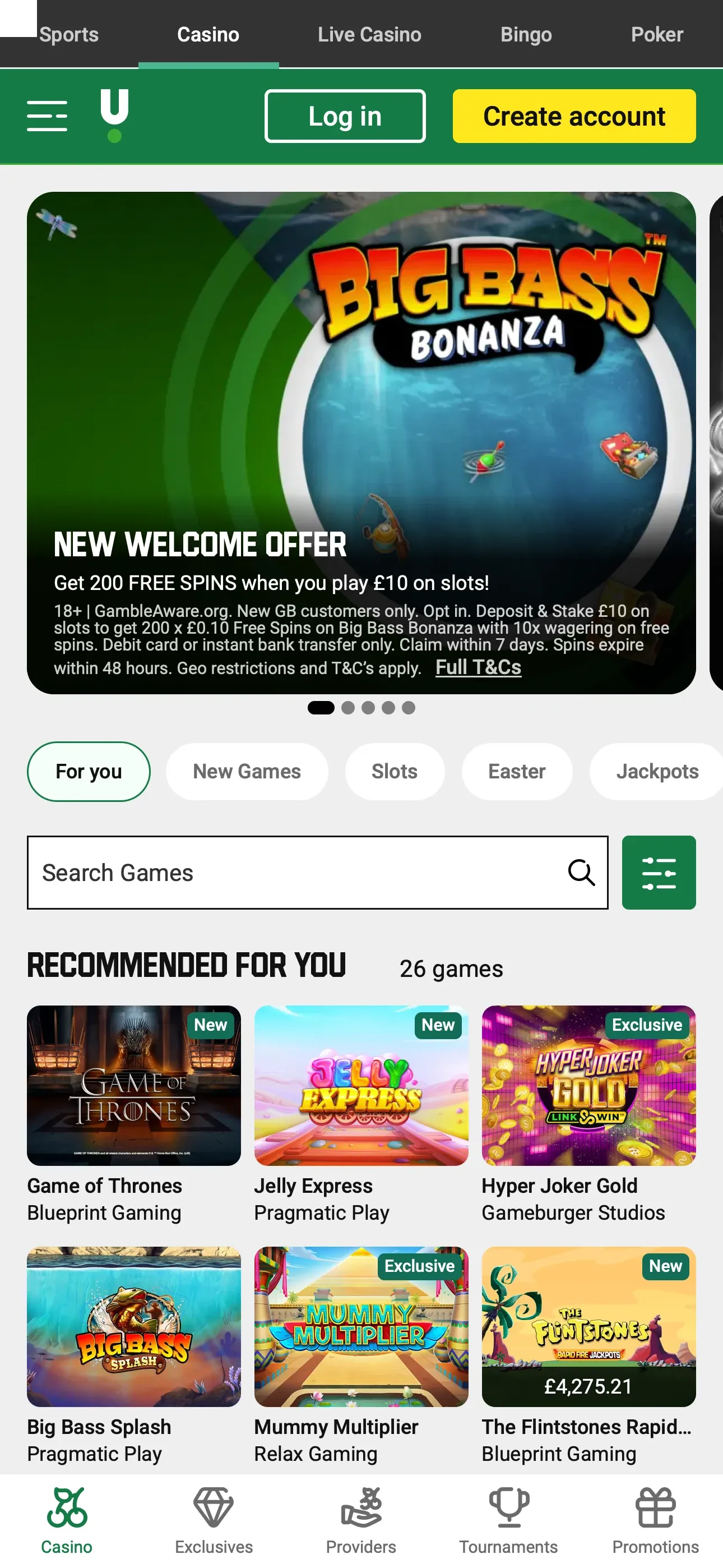 Unibet mobile