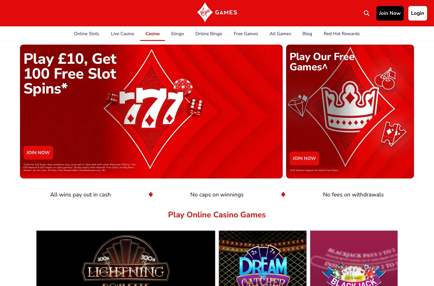 Virgin Games desktop