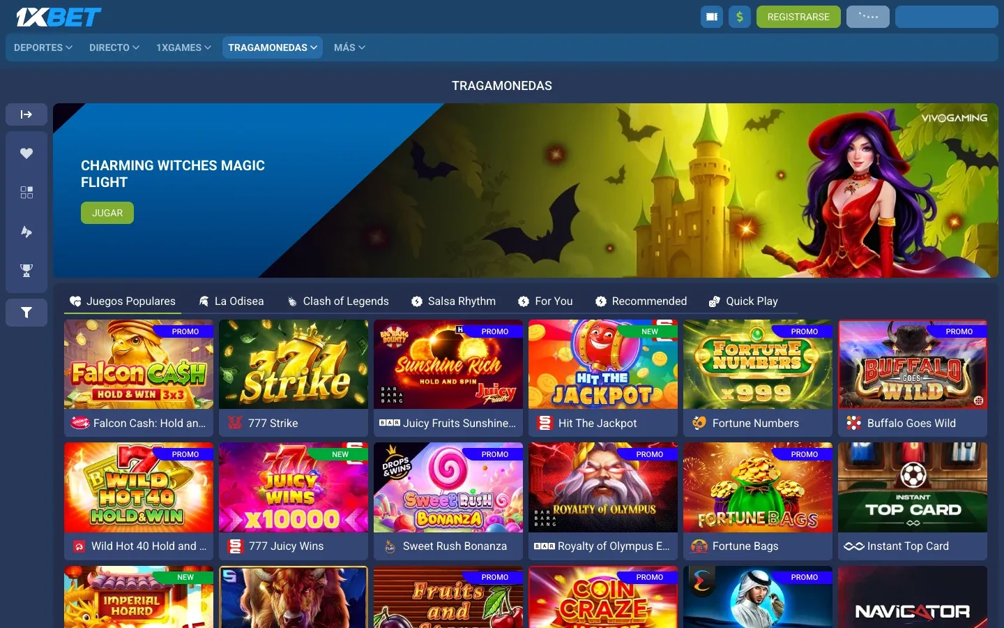 1xBet desktop