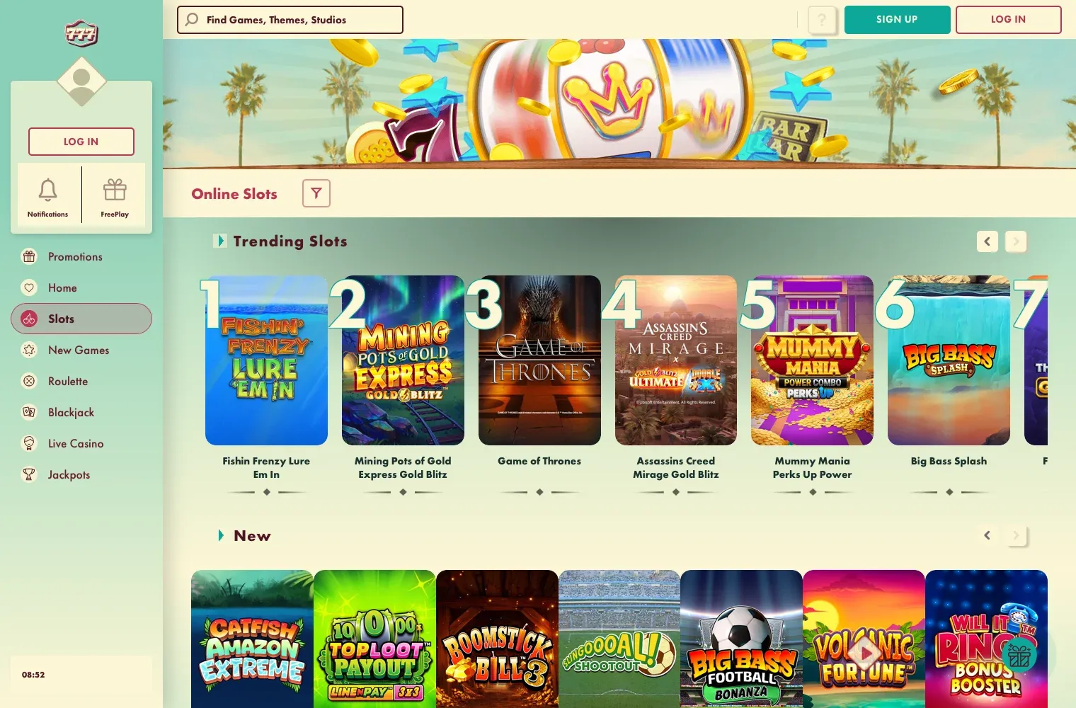 777 Casino desktop