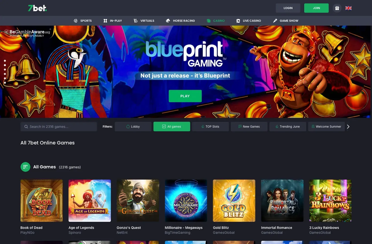 7Bet desktop