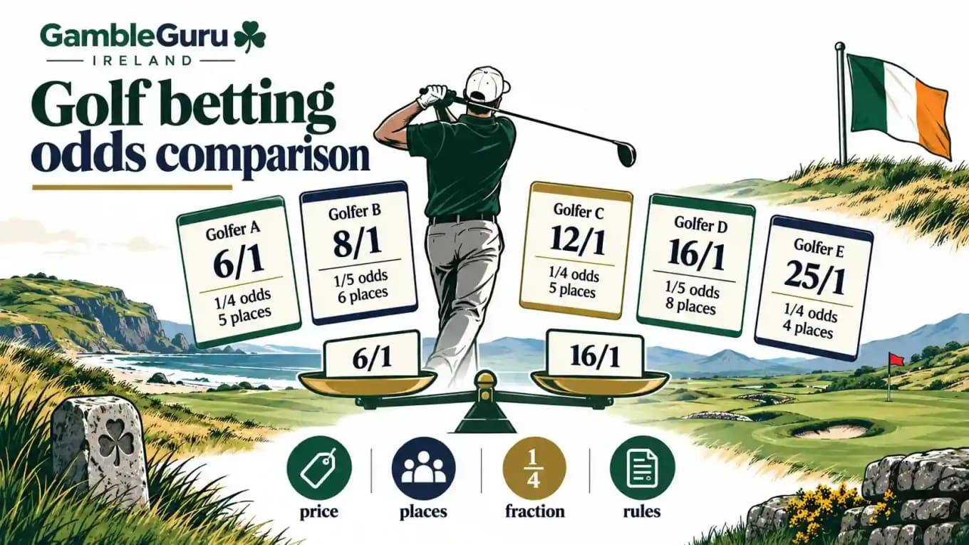 Golf betting odds comparison in Ireland