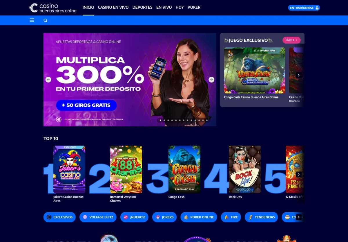 Casino Buenos Aires en computadora