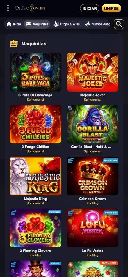 Casino del Río Online mobile