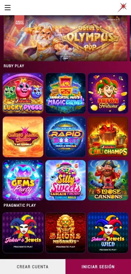 Casino Magic Online mobile
