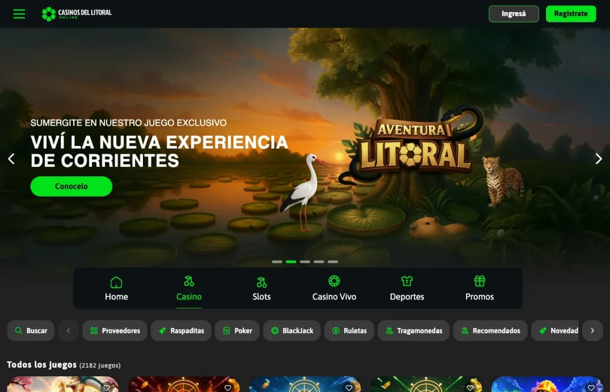 Casinos del Litoral Online en computadora