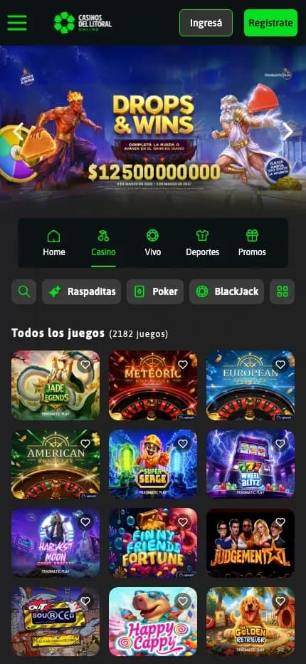 Casinos del Litoral Online mobile