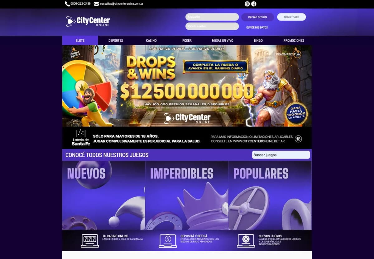 City Center Online en computadora