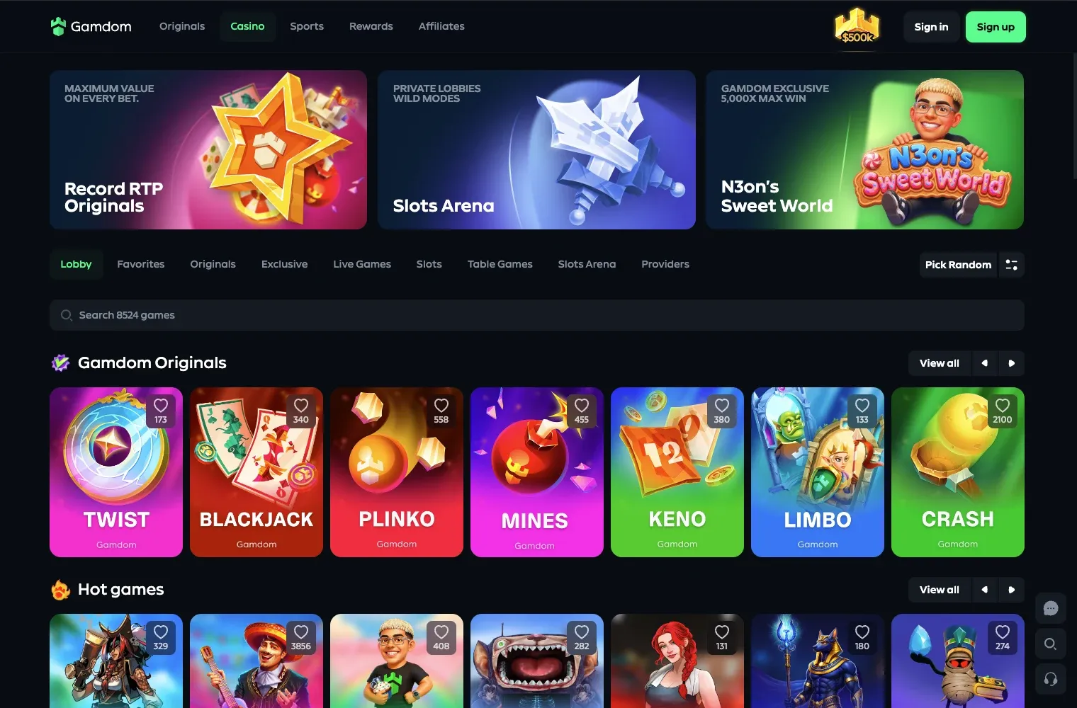 Gamdom desktop