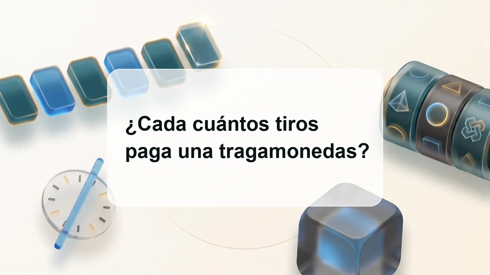 Marcadores iguales, un rodillo geométrico y un reloj tachado alrededor del título sobre un fondo crema