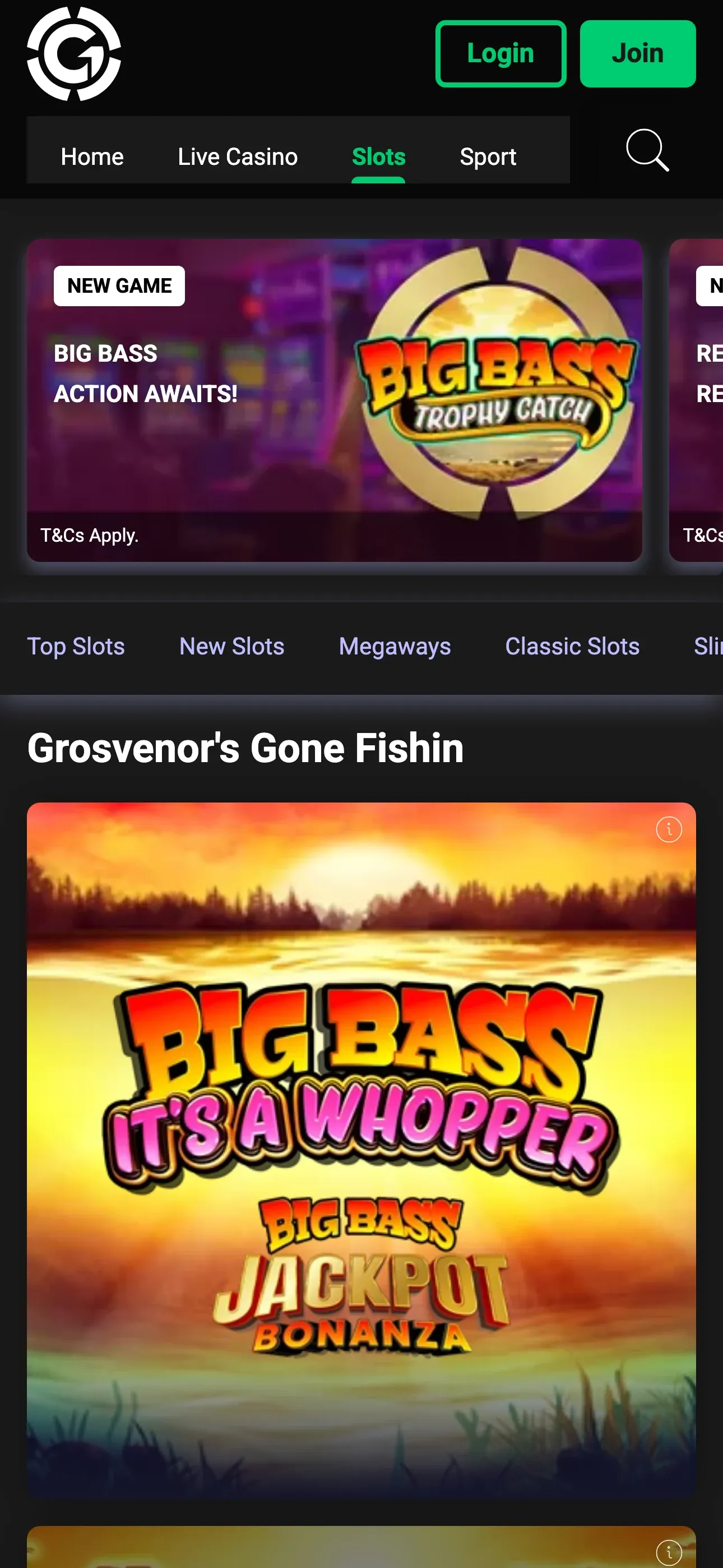 Grosvenor Casino mobile