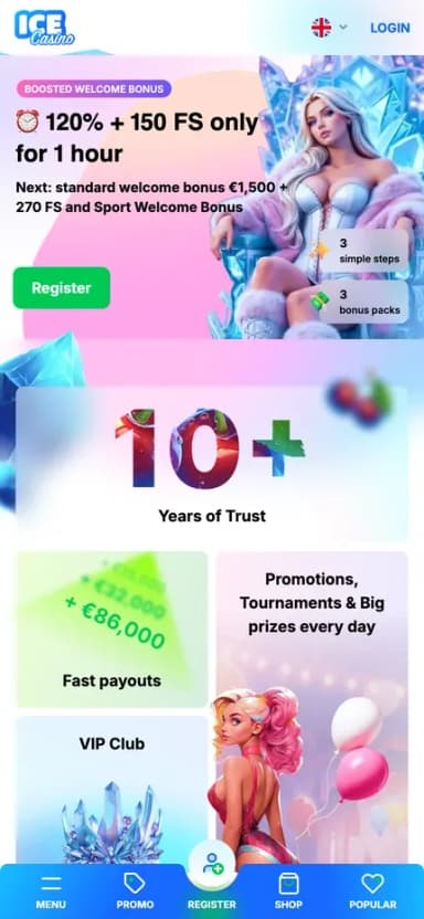 Ice Casino mobile site