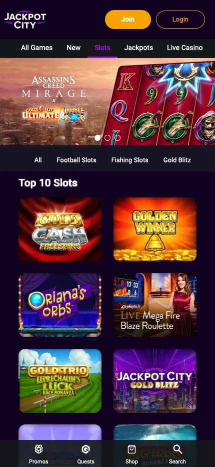 Jackpot City mobile