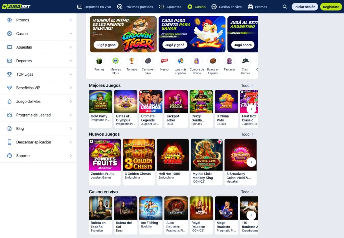 Jugabet en computadora