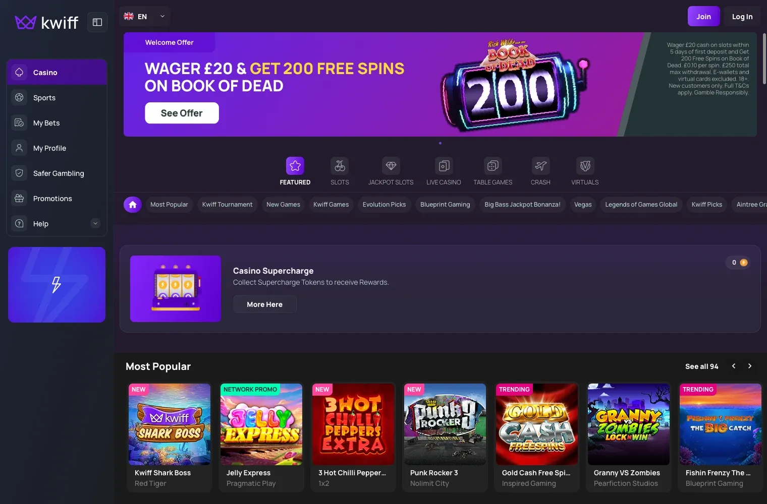 Kwiff desktop