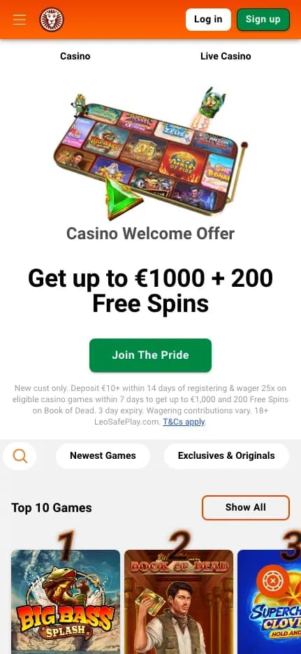 LeoVegas mobile