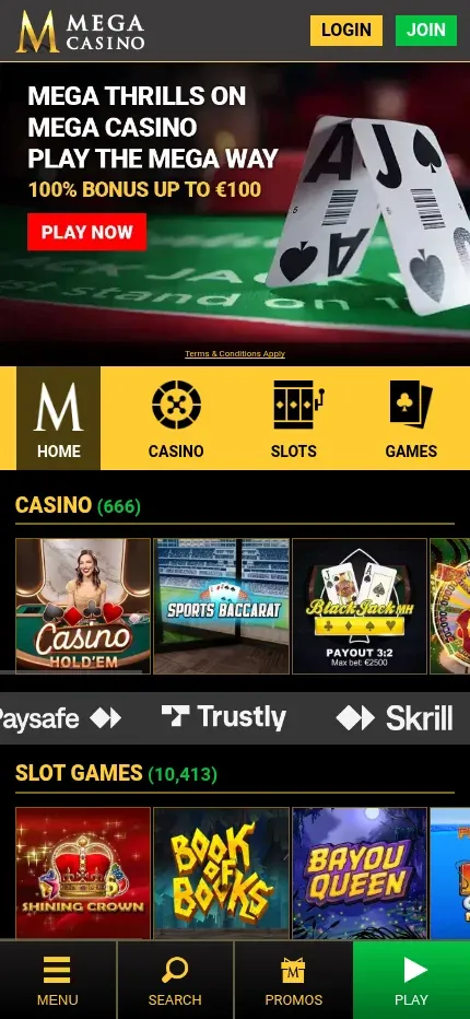 Mega Casino mobile