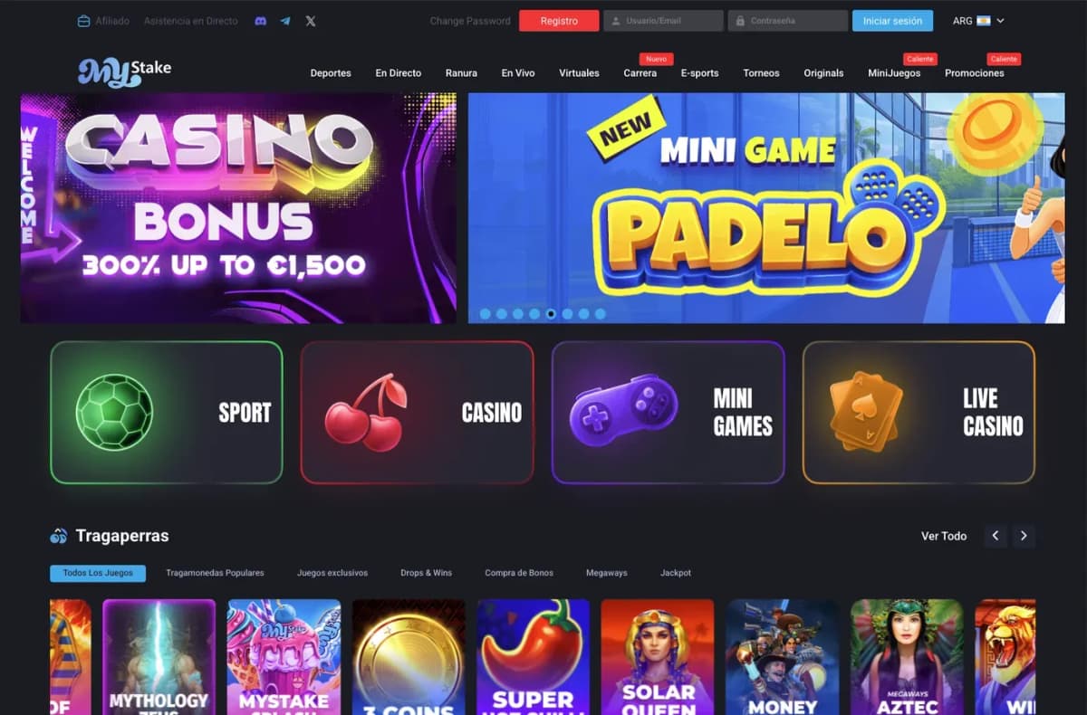 MyStake en computadora