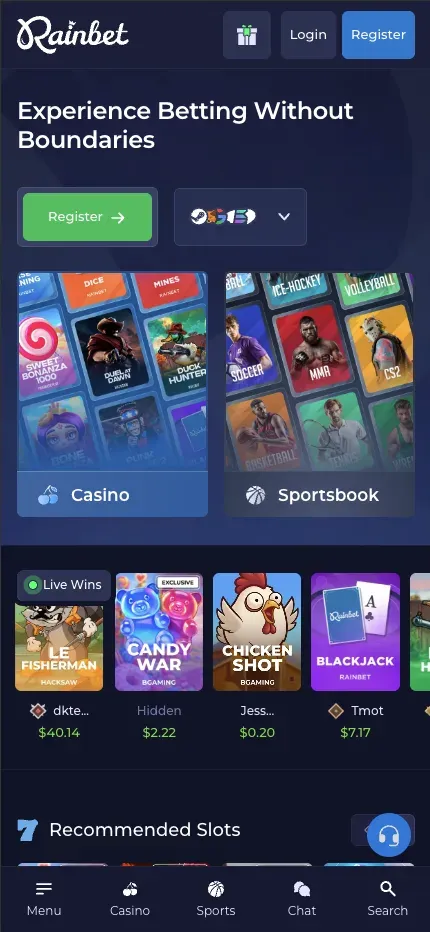 Rainbet mobile
