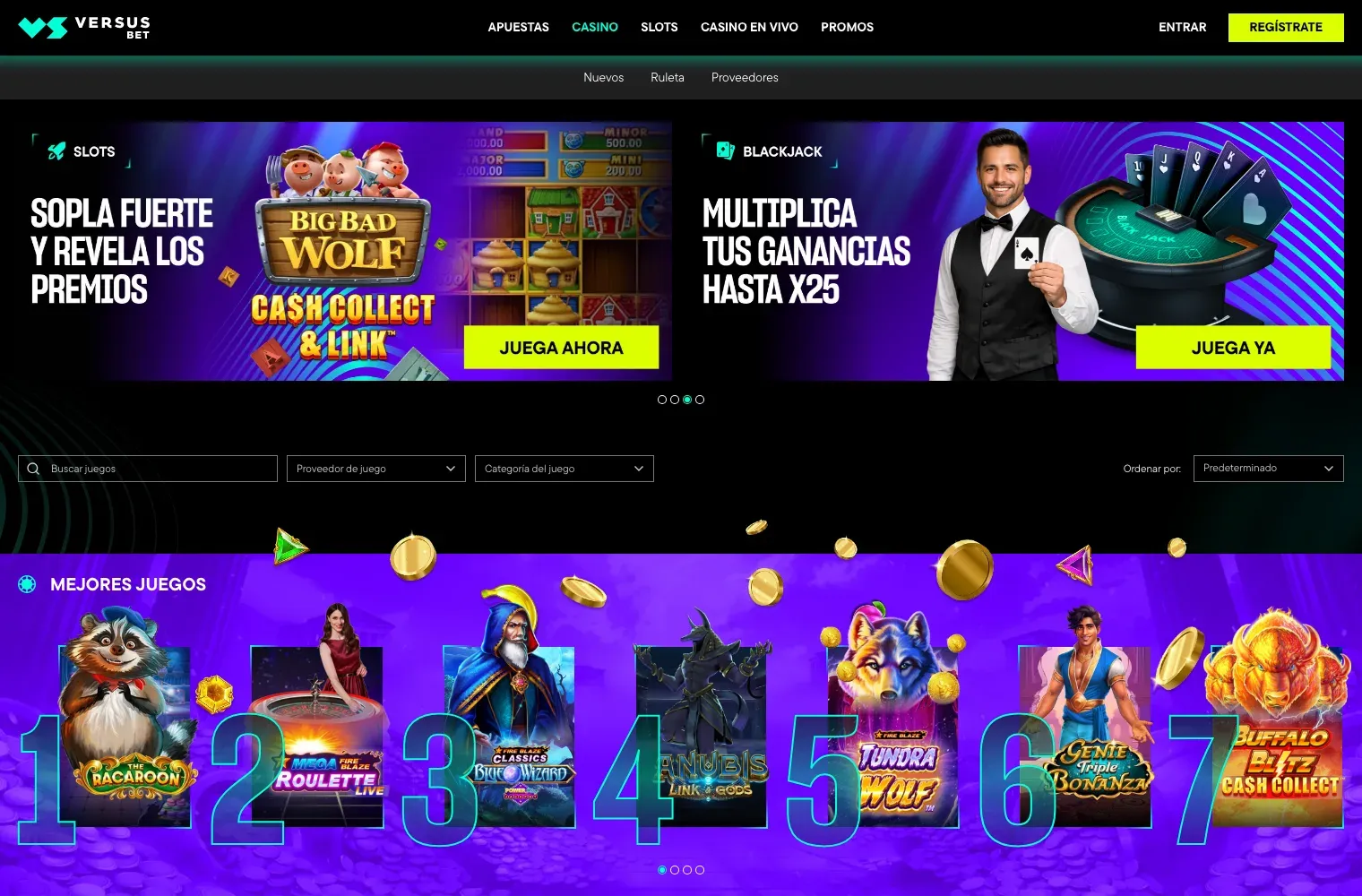 VERSUSbet desktop