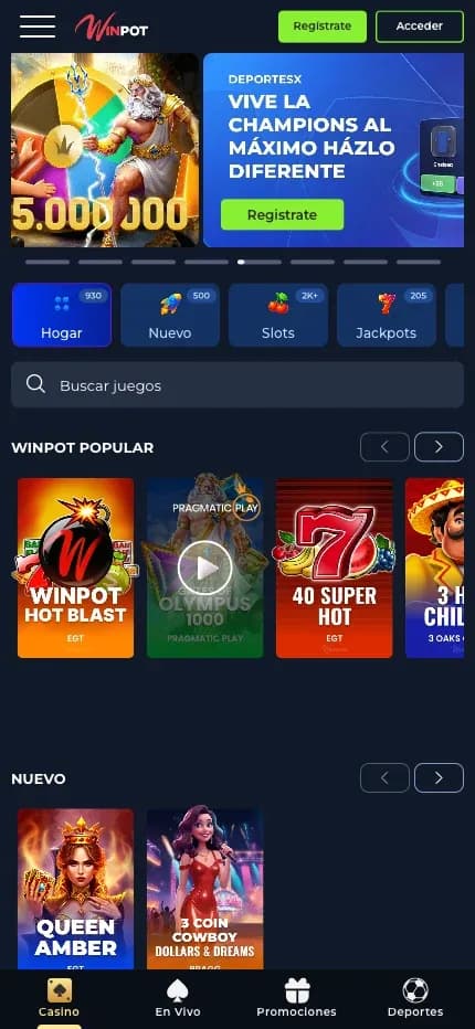 Winpot mobile